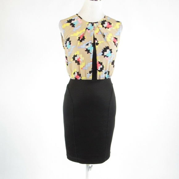 RACHEL Rachel Roy Dresses & Skirts - Rachel Roy black beige sheath dress 4